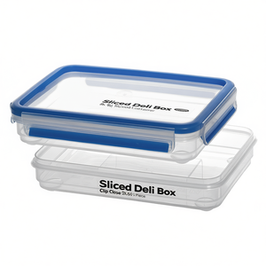 Emsa Sliced Deli Box Clip Close 2x0.6l 2 Piece Food <b>Storage</b> <b>Container</b> - Product Image 2