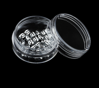 24 pièces petite bouteille acrylique ronde capsule tablette bonbons produit de soins de santé bouteille d'emballage