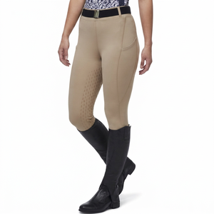 Pantalons d'entraînement d'équitation pour femmes, leggings équestres à haute élasticité avec grip en silicone, vêtements d'équitation confortables - Product Image 1