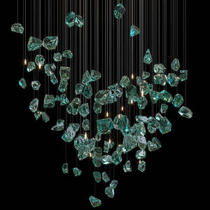 <span class=keywords><strong>Lampadario</strong></span> in vetro arte moderna fatto a mano galleria Hotel <span class=keywords><strong>sala</strong></span> banchetti luci a sospensione eleganti lampade a sospensione ristorante - Product Image 2