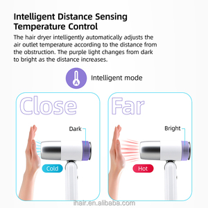 Secador de Pelo Profesional RUCHA con Mango Plegable, Iones de Plasma, Sensor Inteligente AI, Mini Secador de Pelo Portátil - Product Image 4