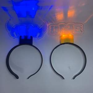 Bandeaux lumineux de concert bandeau à LED cerceau pour cheveux accessoires de casque bandeau en acrylique clignotant à LED pour fête accepter le logo personnalisé - Product Image 3