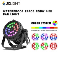 Projecteur LED PAR étanche 54 24 18 LED RGBW 4-en-1, 64 lumières de scène en alliage d'aluminium, CRI 90 élevé, DMX512 pour événements extérieurs et mariages