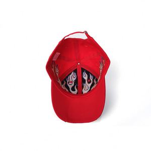 Casquette de baseball 6 panneaux style Hip Hop, personnalisable, streetwear, logo brodé 3D flamme rouge, 100% coton, visière incurvée, Gorras - Product Image 6