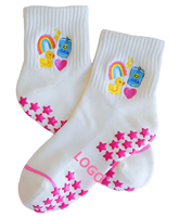 Chaussettes de Pilates personnalisées avec logo brodé, chaussettes de yoga et de Pilates sur mesure