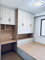 Meuble de chambre multifonctionnel intégré moderne et simple pour la maison et l'hôtel - Idéal pour la salle de sport, lit tatami, bureau, armoire de chambre