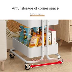 GREENSIDE 다층 모바일 스낵 트롤리 보관 랙 주방 거실 바닥 스탠드 아기 아름다움 침대 옆 주최자 - Product Image 2