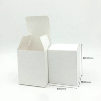 Boîte en carton ondulé blanc étanche en carton avec logo imprimé personnalisé en gros pour portefeuille à bougies, emballage postal d'expédition