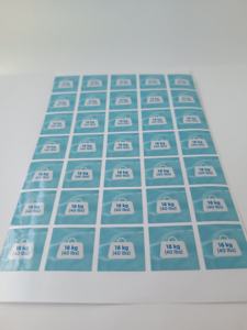 Etiqueta Adhesiva Personalizada de 18 kg (40 lb) para Envío de Barriles de Productos Químicos/Pintura - Product Image 1