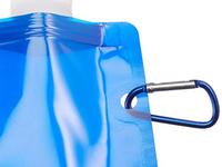 Bouteille d'eau pliable personnalisée fournie par l'usine Pochette debout réutilisable pour voyage Gym Camping Randonnée