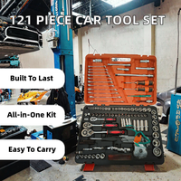 Ensemble d'outils de réparation automobile en acier au carbone, kit d'outils à main avec étui rigide pour l'entretien des voitures, garantie d'un an, support personnalisé OEM