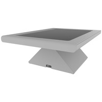 Support de tablette de bureau en métal antivol Peacemounts de 7 pouces avec capacité de charge de 20 lb, inclinaison de 45°, autoportant, VESA 75/100 mm