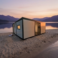 Maison préfabriquée pliable facilement de 40 pieds sur 20 pieds, conteneur extensible, isolée, mobile, 3 chambres avec cuisine, petite maison
