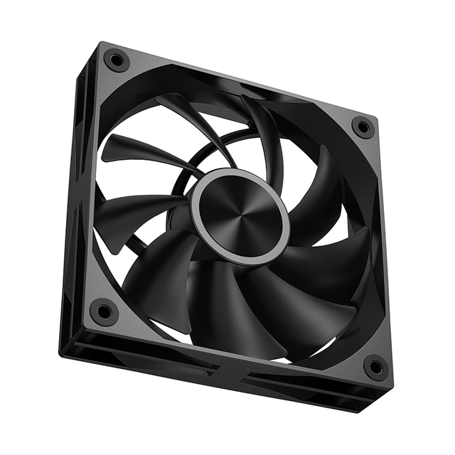 12 PWM 120mm RGB LED Case Fan with Plastic Heatsink Max 12V 4-Pin for Computer Case-Black