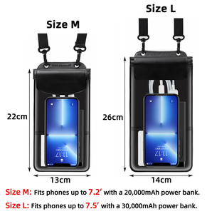 Pochette Étanche IPX8 de 7,5 Pouces 30 M avec Fermeture Éclair pour Té<span class=keywords><strong>l</strong></span>éphone Portable – Sac de Voyage Crossbody pour Natation - Product Image 3