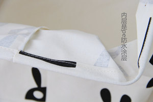 Kuyue lưu trữ giỏ Hướng dẫn sử dụng bông, thép bông + khung sắt gấp giỏ giặt, đồ chơi trẻ em, đồ lặt vặt, có thể gập lại màu trắng - Product Image 6