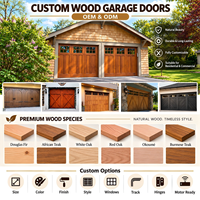 Porte de garage sectionnelle automatique LIXON DOOR en bois massif, isolation thermique, design moderne pour usage résidentiel, moteur silencieux