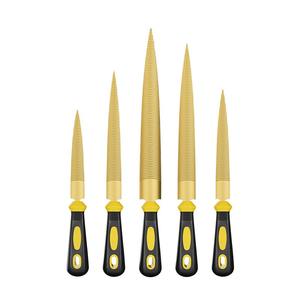 Outil de façonnage, lime à main de 4/6/8/10/12 pouces pour le polissage, lime plaquée or, poinçon à bois, limes à dents grossières - Product Image 1