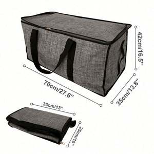 Extra Large Heavy Duty <b>Storage</b> Organizer <b>Bag</b> Durable Washable Square Design Fantastic Foldable for Home Use - Product Image 1