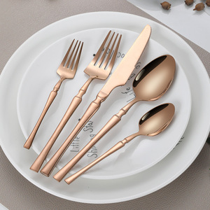 Lot de Couverts en Or et Argent en Acier Inoxydable, Couteaux, Cuillères et Fourchettes, Vente en Gros pour la Maison - Product Image 6