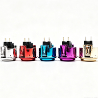 Boutons poussoirs métalliques à clipser de 30 mm, 5 couleurs, pour jeux d'arcade japonais rechargeables, DIY, armoire d'arcade, contrôleur de jeu de combat