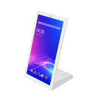 NUEVA Tableta Android de Escritorio Pequeña con Menú Táctil, Reproductor de Publicidad Vertical en Forma de L de 14 Pulgadas, Tableta de Señalización Digital LCD