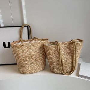 Bolso Tejido Artesanal Estilo Vacacional 2025 con Correa para el Hombro, Nuevo Bolso de Playa Simple y Versátil, Venta Directa de Fábrica - Product Image 1