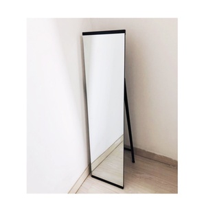 Custom Size Black Gold <b>Mirror</b> Metal Frame Large <b>Standing</b> Body Full Length <b>Floor</b> Wall <b>Mirror</b> - Product Image 1