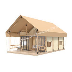 Tente de <span class=keywords><strong>camping</strong></span> de luxe <span class=keywords><strong>5</strong></span>*9m en toile imperméable, Glamping Safari-zelt Loft pour complexe hôtelier en <span class=keywords><strong>camping</strong></span> <span class=keywords><strong>4</strong></span> saisons - Product Image 2