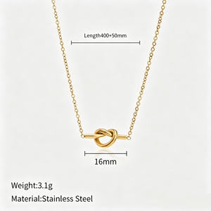 Collares con Colgante de Estrella y Luna, Joyería de Acero Inoxidable Personalizada de Moda - Product Image 3