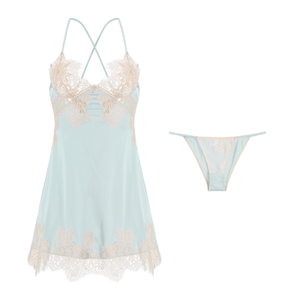 Pyjama dos nu à bretelles <span class=keywords><strong>en</strong></span> dentelle Robe <span class=keywords><strong>en</strong></span> satin mince à bretelles Chemise de nuit transparente <span class=keywords><strong>Femme</strong></span> mature <span class=keywords><strong>Femme</strong></span> dames Sexy Chemises de nuit <span class=keywords><strong>Photo</strong></span> Factory - Product Image 1