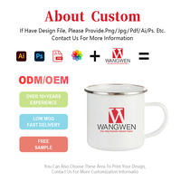 Mug de voyage émaillé personnalisé 350 ml (12 oz) avec logo personnalisé, sublimation, sans BPA, sans danger pour les aliments, compatible lave-vaisselle, avec bouchon de paille, pour thé et lait