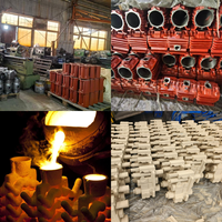 Pièces mécaniques OEM personnalisées en alliage de fer et d'aluminium moulé : bloc-cylindres, corps de soupape, boîtier de pompe, turbine, avec usinage CNC