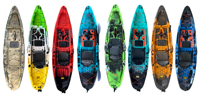 2025 2 Sections 1 Paddler Solo Grande Capacité Kayak De Pêche Simple 11ft Nouveau Design Kayak/canoë De Pesca Con Bon Prix HDPE