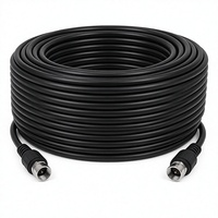 Cable Coaxial RG6 con Triple Blindaje, 75 Ohmios, Conector Tipo F Chapado en Oro, Clasificación CL2, para HDTV, Antena Satelital, Módem de Banda Ancha