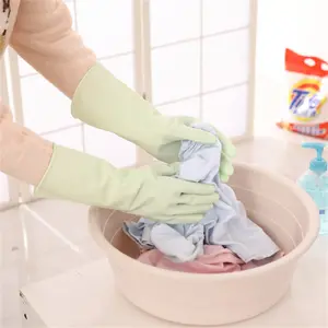 Langarm Küche Geschirrs pülen Haushalts gummi saubere Latex handschuhe