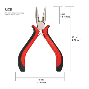 Kìm cắt đầu thép tự làm, mini, cán dài, kìm cắt dây trang sức, tay cầm nhựa đúc, dùng để làm thủ công, nhổ móng, cắt tỉa - Product Image 2