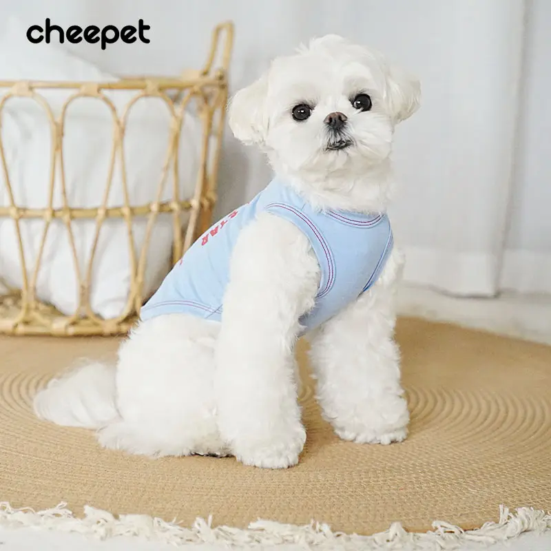 Gilet d'été pour chien rugby star, robe pour chien, vêtements de luxe pour animaux de compagnie, vêtements pour chat mignons