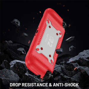 Venta al por mayor a prueba de golpes TPU PC juego caso para <span class=keywords><strong>Nintendo</strong></span> <span class=keywords><strong>Switch</strong></span> 2 <span class=keywords><strong>funda</strong></span> <span class=keywords><strong>protectora</strong></span> anticaída y antideslizante contraportada - Product Image 5