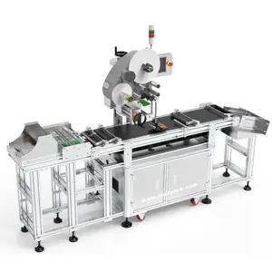 Skilt Auto Sticker Plastic Rits Zak Etikettering Machine Plastic Zak Etikettering Machine Met Paging Feeder