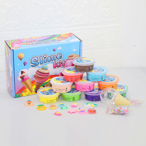 Hot Sale 18pcs Fluffy Rainbow DIY PVA Butter <b>Slime</b> Educational Play Dough <b>Kit</b> with Pressure Relief for Kids - Product Image 4