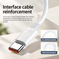 Kabel Charger USB C Super Cepat 120W Termurah, Kabel Data Pengisian Cepat Pintar 6A Tipe-C 3.0 3.1 untuk iPhone Android