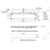 Capteur magnétique bipolaire MAG212 haute précision pour AGV/AMR, portée de détection 10-80 mm, indice de protection IP65, protocole CANopen, effet Hall