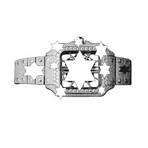 Reloj Automático Cuadrado de Lujo para Hombre, de Acero Inoxidable, con Esfera de Cristal de Zafiro y Correa con Incrustaciones de Diamantes - Product Image 1