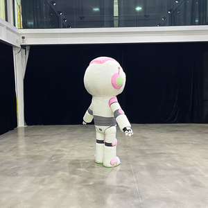 Costume <span class=keywords><strong>de</strong></span> mascotte gonflable robot <span class=keywords><strong>de</strong></span> 1,9 m, modélisation 3D, costume gonflable personnalisé pour adultes, costume <span class=keywords><strong>de</strong></span> mascotte en tissu Oxford durable - Product Image 5