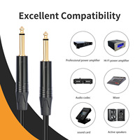 Peek Performance XRL câble micro XLR 1/4 "Dazzle câbles de guitare RCA 1.5M pour caméra projecteur Audio fidélité inégalée voiture