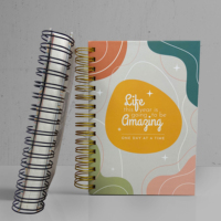 Carnet de notes A5 de luxe personnalisé 2026, couverture rigide, spirale, journal, papeterie, agenda, carnet à spirale avec logo personnalisé