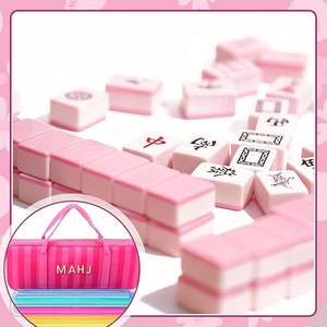 SNJY Bolsa <span class=keywords><strong>de</strong></span> almacenamiento para <span class=keywords><strong>mesa</strong></span> <span class=keywords><strong>de</strong></span> Mahjong con letras a rayas unisex, <span class=keywords><strong>de</strong></span> lona, ​​<span class=keywords><strong>de</strong></span> gran capacidad, plegable, multifuncional, portátil, para viaje - Product Image 4