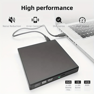 Salida de fábrica Unidad de CD DVD externa USB 2,0 Unidad de CD-RW externa portátil delgada Reproductor de <span class=keywords><strong>escritor</strong></span> de quemador de DVD-RW - Product Image 5