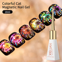 6 couleurs de haute qualité pour les yeux de chat Gel polonais UV soie pour les yeux de chat 10ml vente en gros Double couleur pour les yeux de chat UV Gel polonais